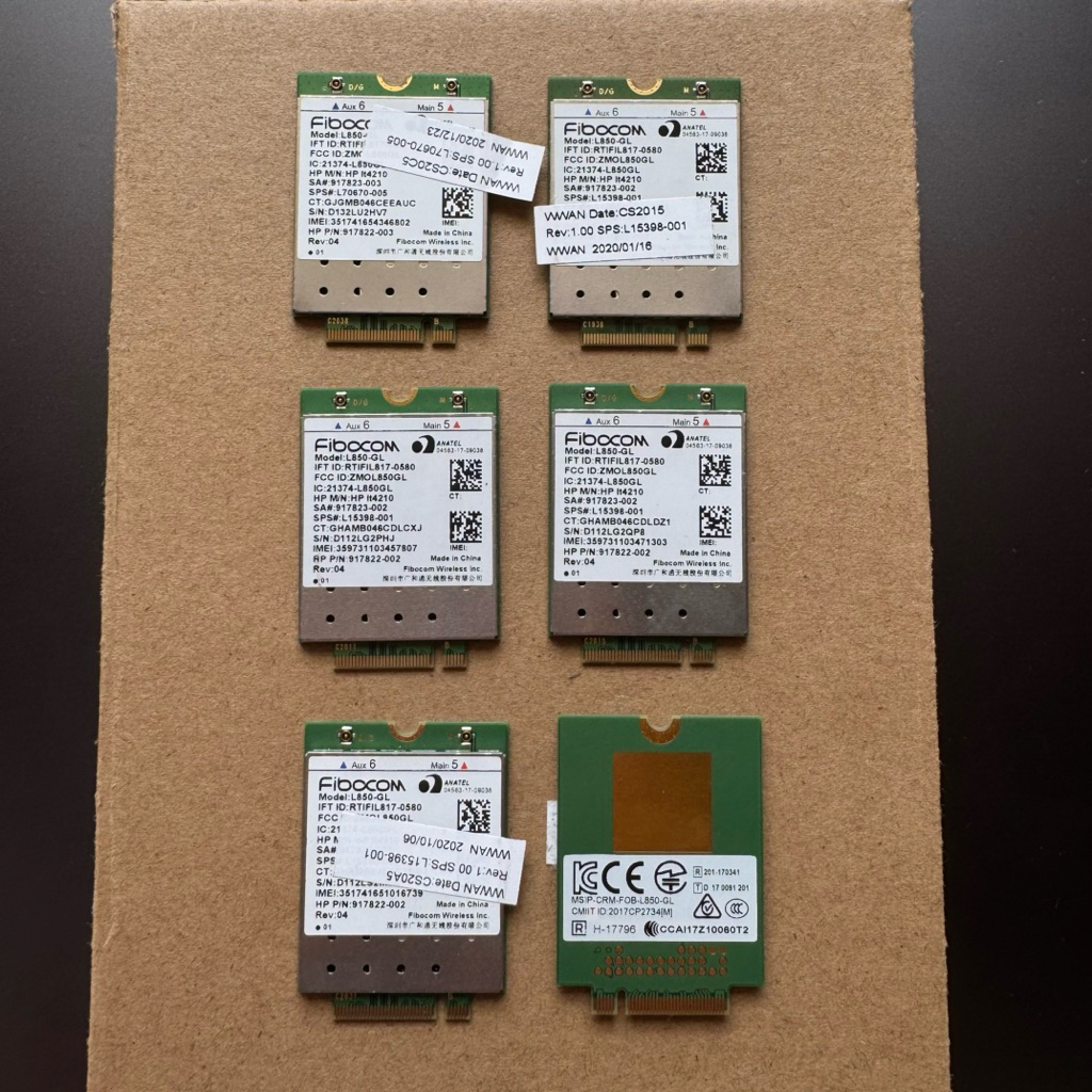 modem WWAN  model fibocom l850 GL 4G ORIGINAL