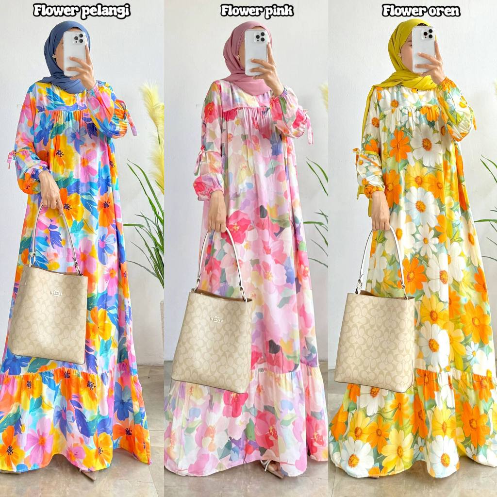 Citra Pakis Fashion - Neona Setelan Muslimah Harian Bahan Rayon Set Wanita Jumbo Viral Busui Friendl