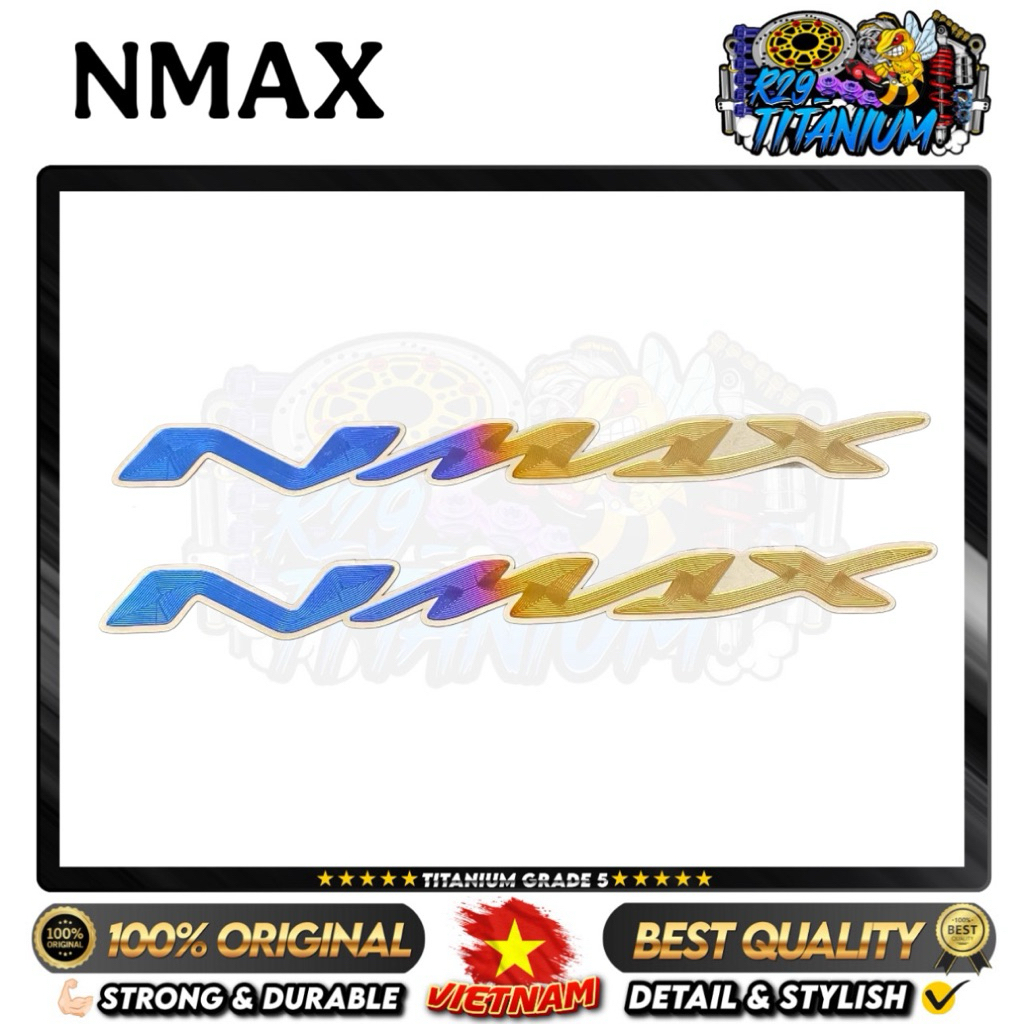 NEW - EMBLEM BODY TITANIUM NMAX ORIGINAL