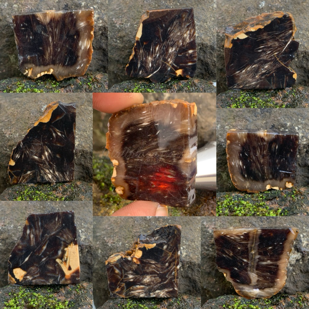 bahan batu bulu merak sindang asli alam (tembus senter) / bongkahan batu bulu merak sindang / batu b