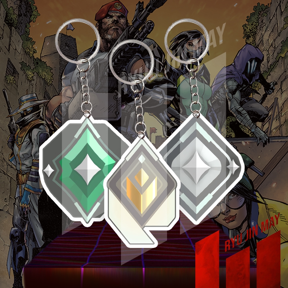 Gantungan Kunci / Keychain / Gantungan HP - Valorant - Rank