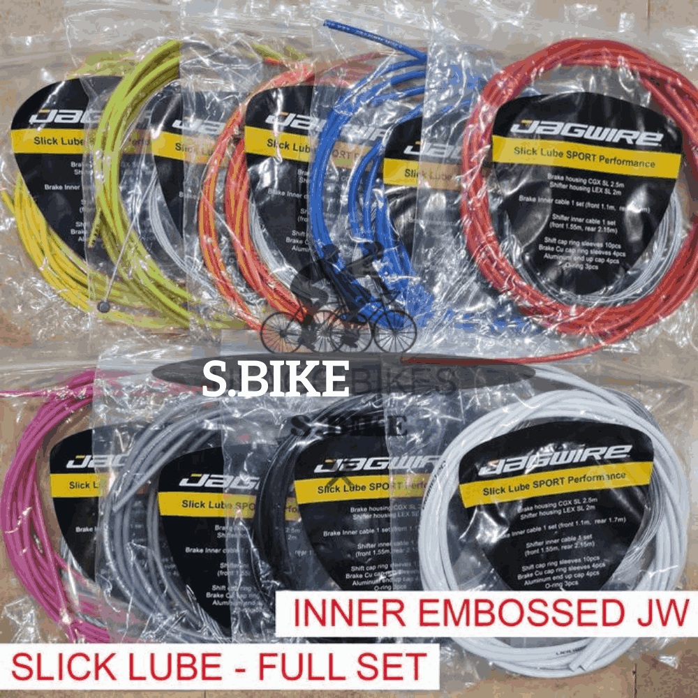 [ S.BIKE ] Kabel Full Set JAGWIRE CGX LEX SL Slick Lube Brake Shifter Rem Cable MXL