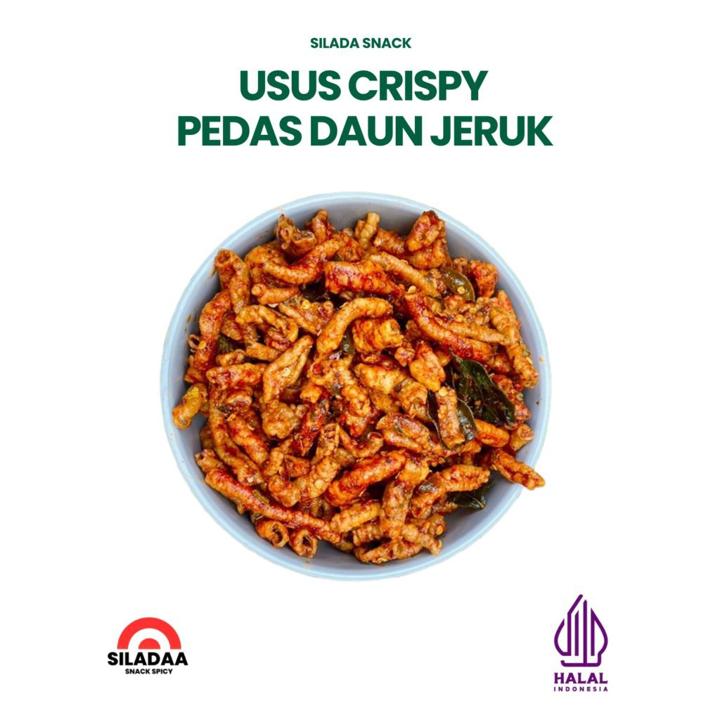 

1kg Usus crispy pedas daun jeruk
