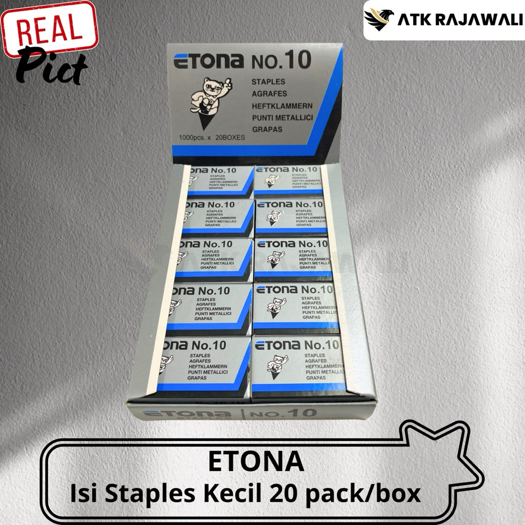 

Isi Staples Etona No.10 (Pack/20kotak)