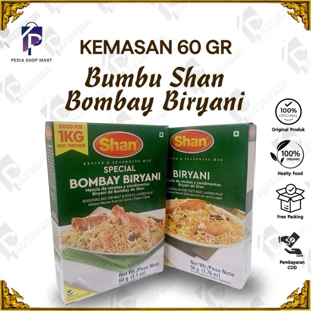 

Shan Bombay Biryani | Untuk Nasi Biryani Bebas gula