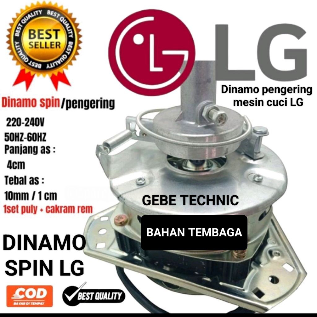 Dinamo spin/pengering mesin cuci LG WP-700N/WP850R/P-905R/P-120R/WP-850R/ mesin cuci 2 tabung