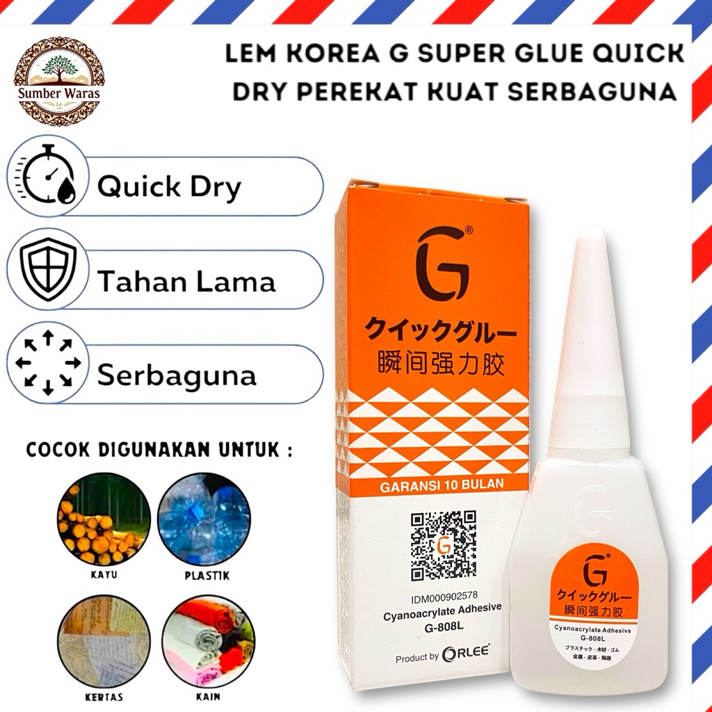 

Lem G Glee Korea Super Kuat - Perekat Lem Korea Cair Super Instan