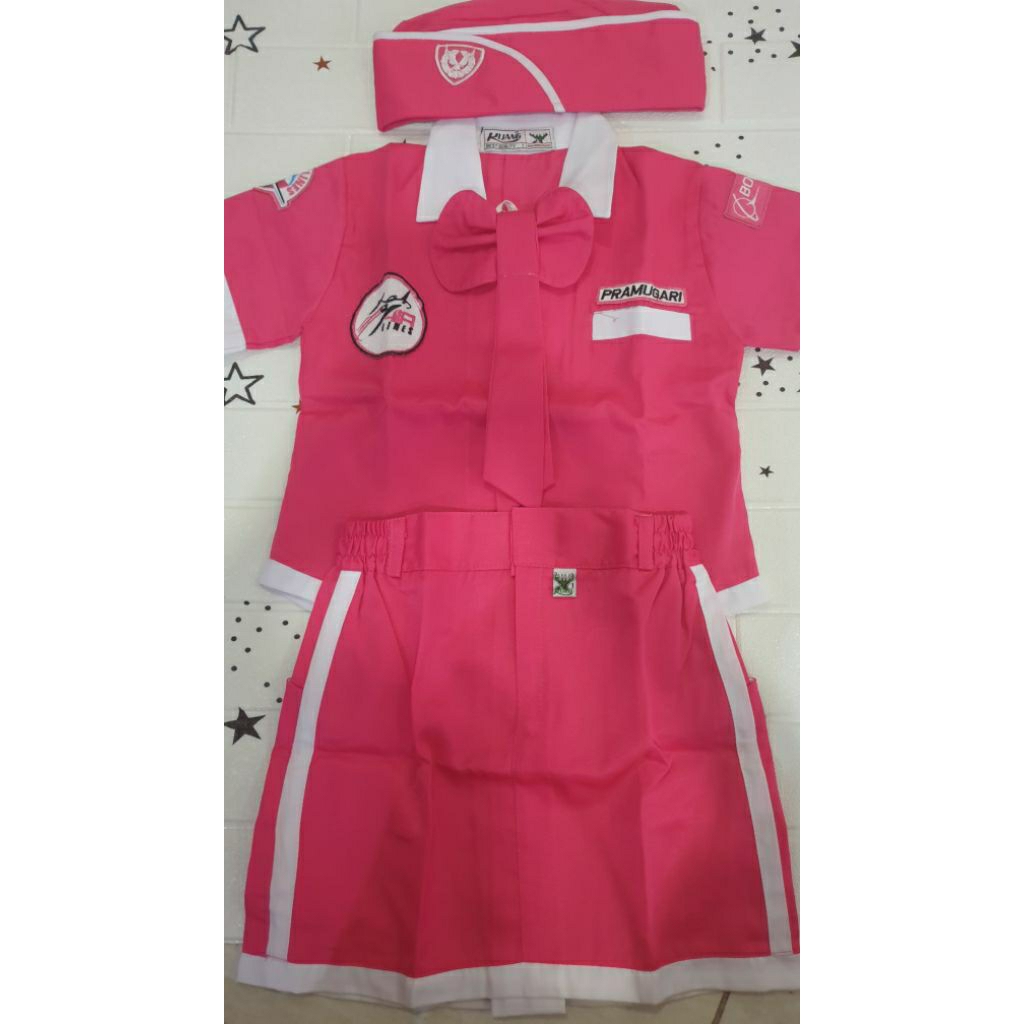 Seragam Profesi Pramugari Pink Anak Perempuan ( Preloved )