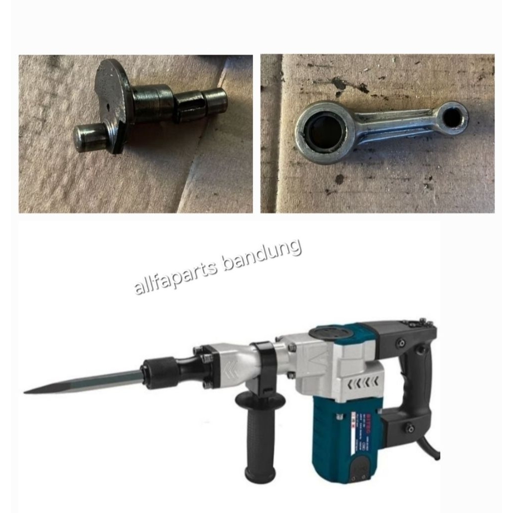 stang+dudukan stang bitec Hbm 50 jack hammer bobok beton bitec