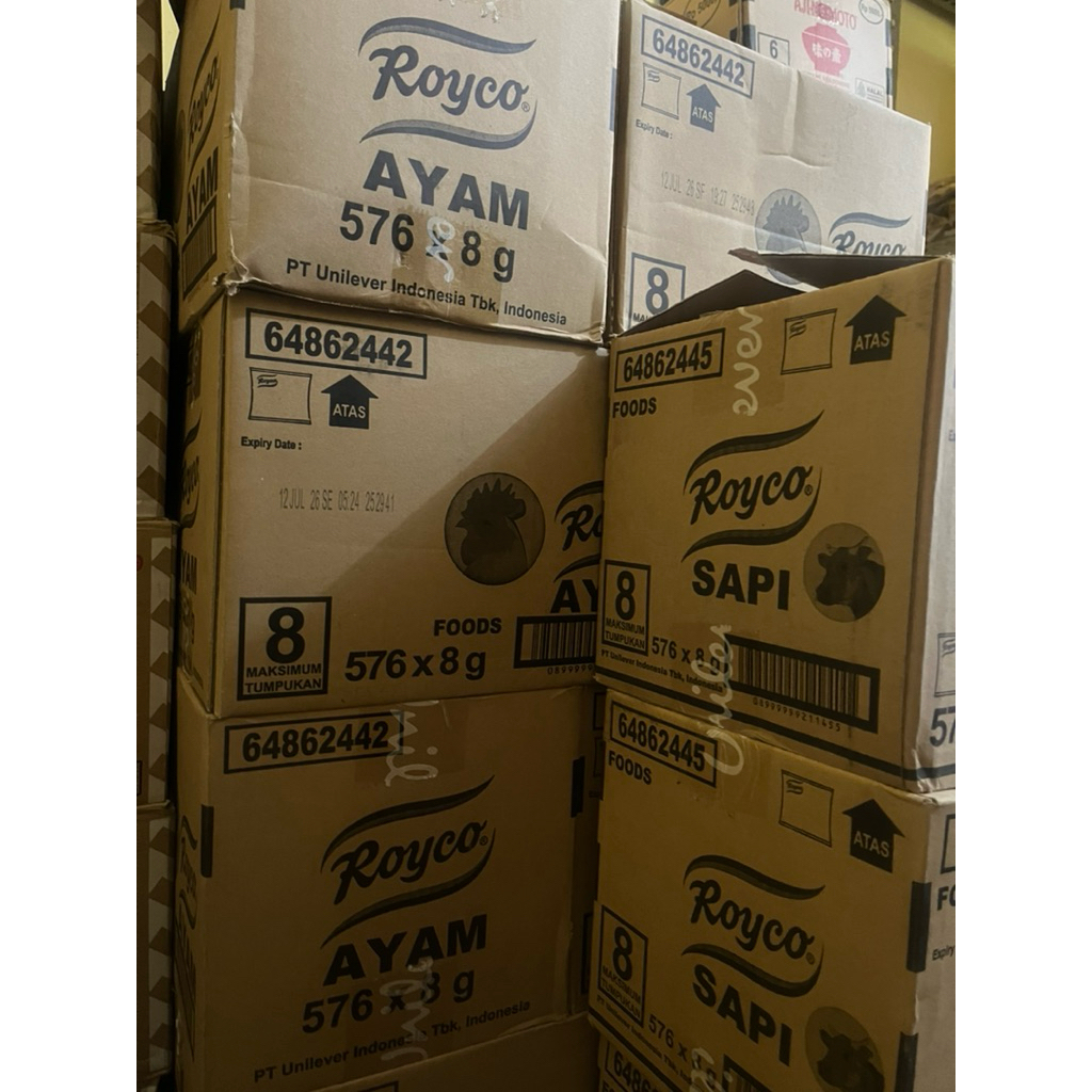 (DUS/KARTON) ROYCO AYAM atau SAPI 1 KARTON / 1 DUS (8gr)