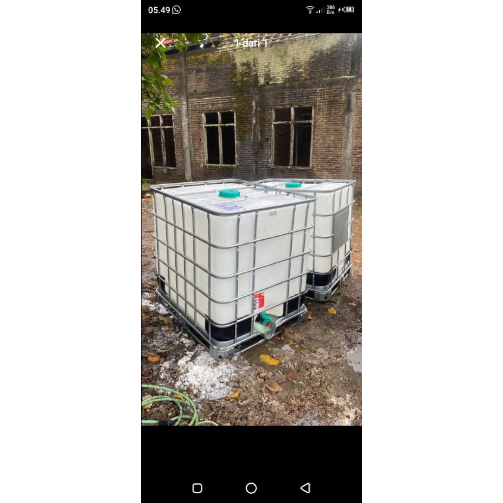 Tandon air kempu 1000 ml bekas rasa baru