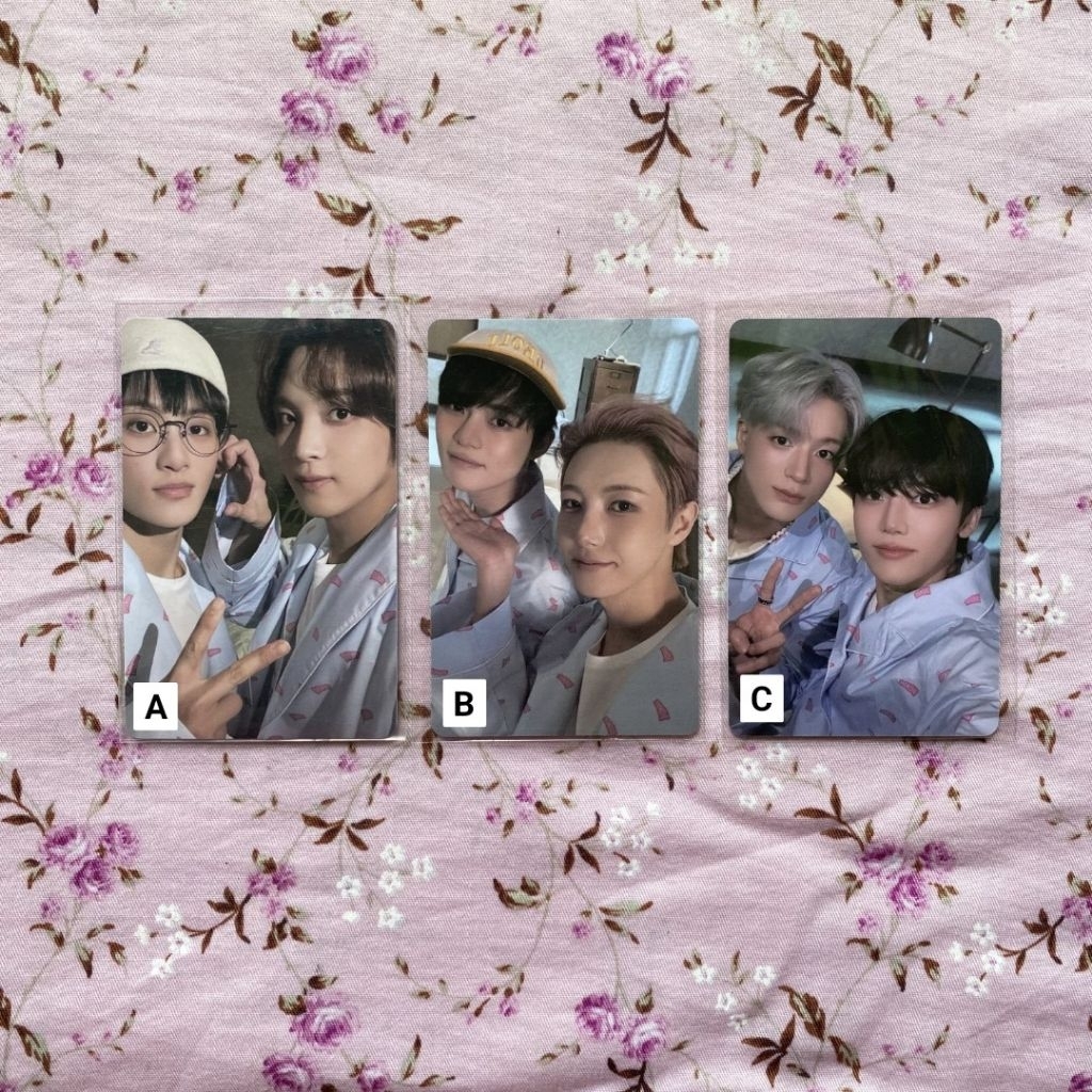 Official photocard pob ktwon4u unit markhyuck mark haechan nomin jeno jaemin chenle renjun go back t