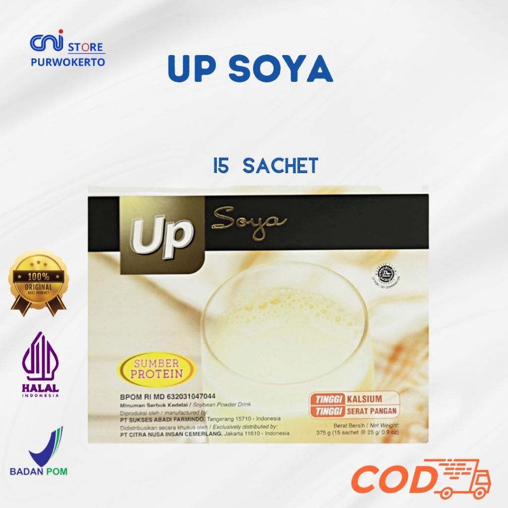 

CNI Up Soya Tinggi Kalsium Tinggi Serat Pangan Isi 15 Saset