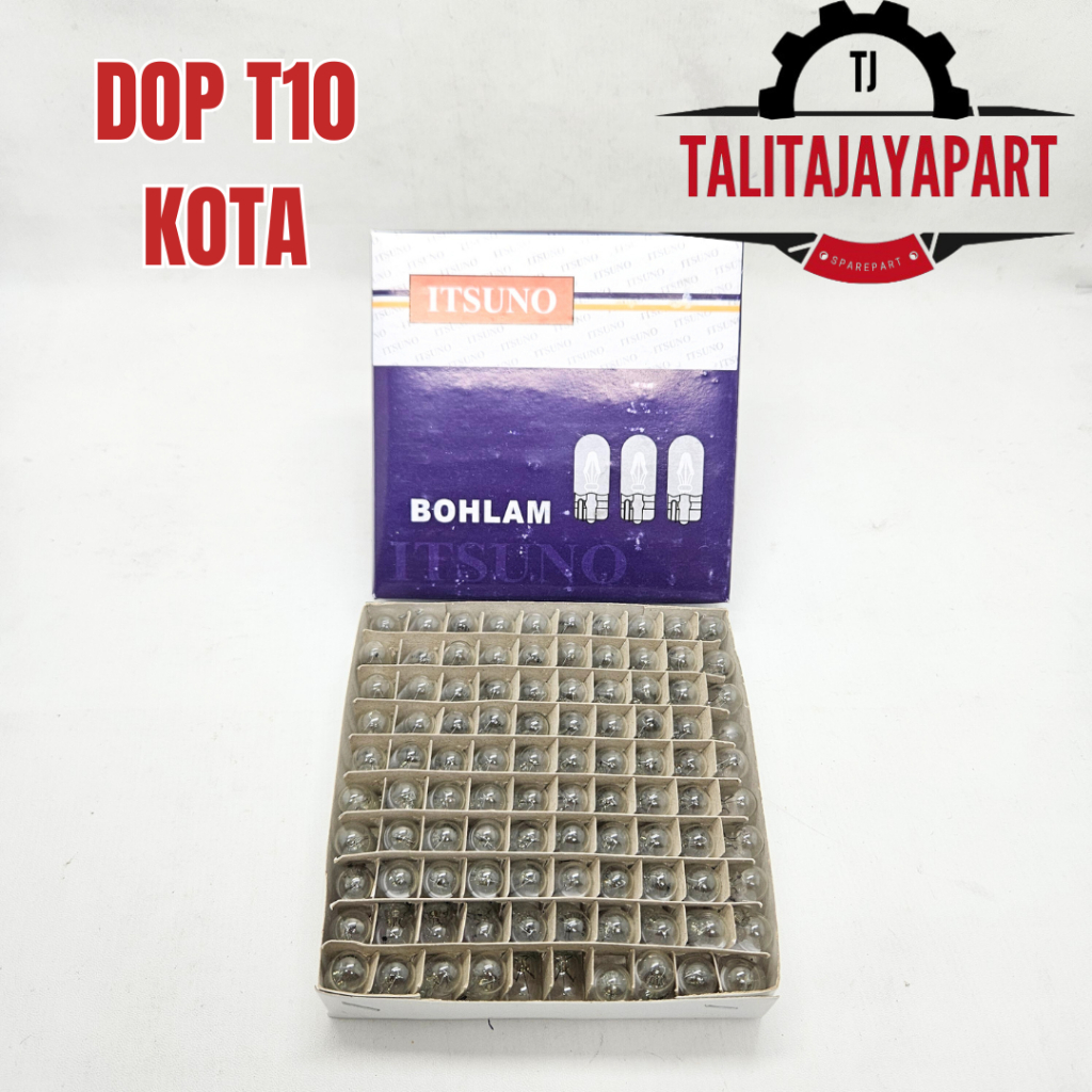 BOHLAM DOP T10 PUTIH LAMPU SENJA SEIN UNIVERSAL 12V