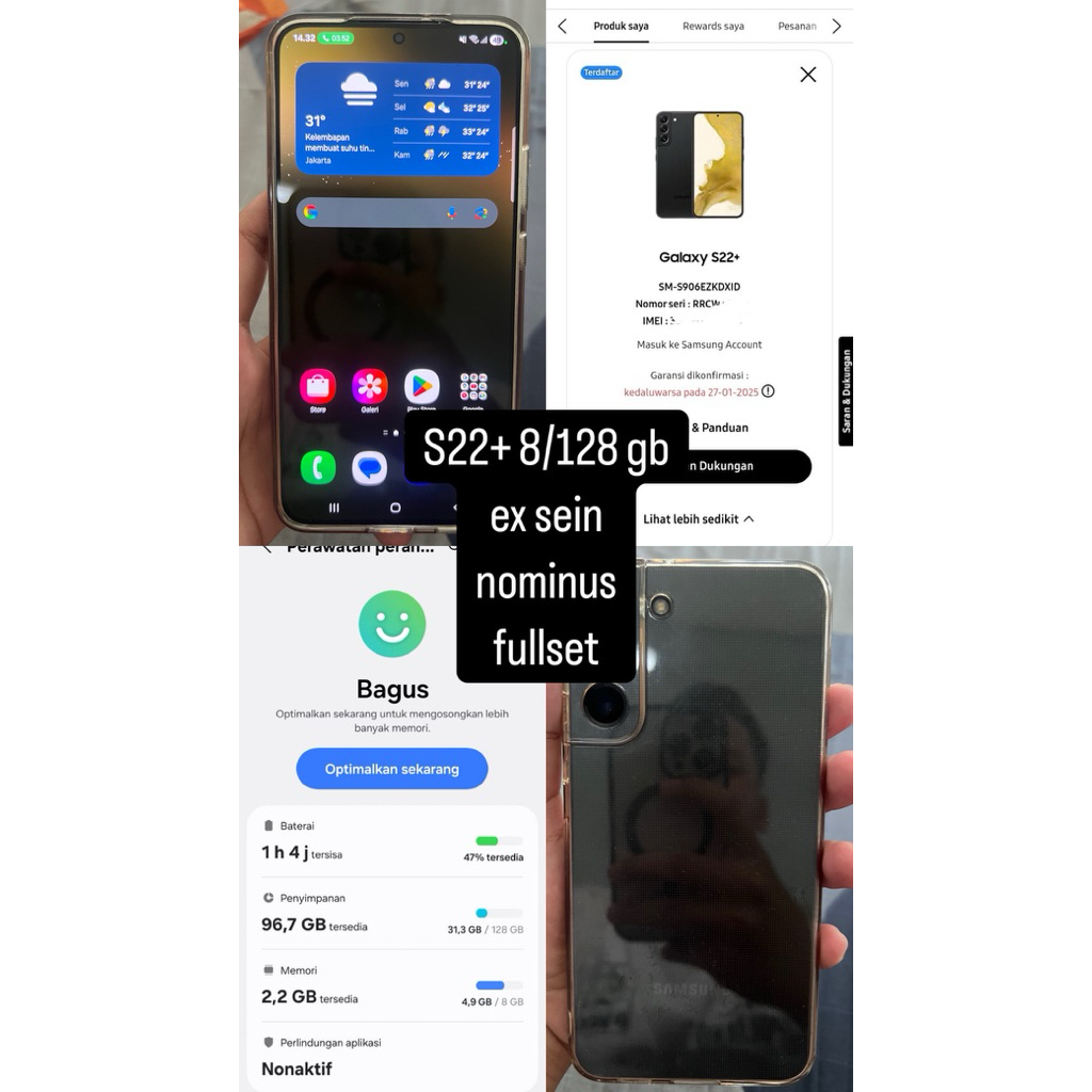 samsung s22+ 128 gb