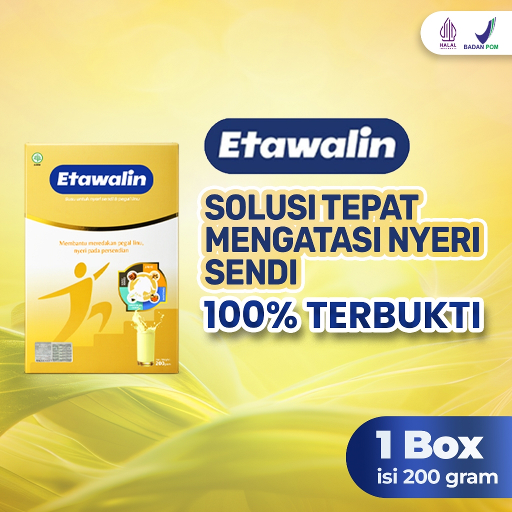 

TERLARIS Etawalin Susu Bubuk Kambing Etawa Atasi Permasalahan Sendi 200gr