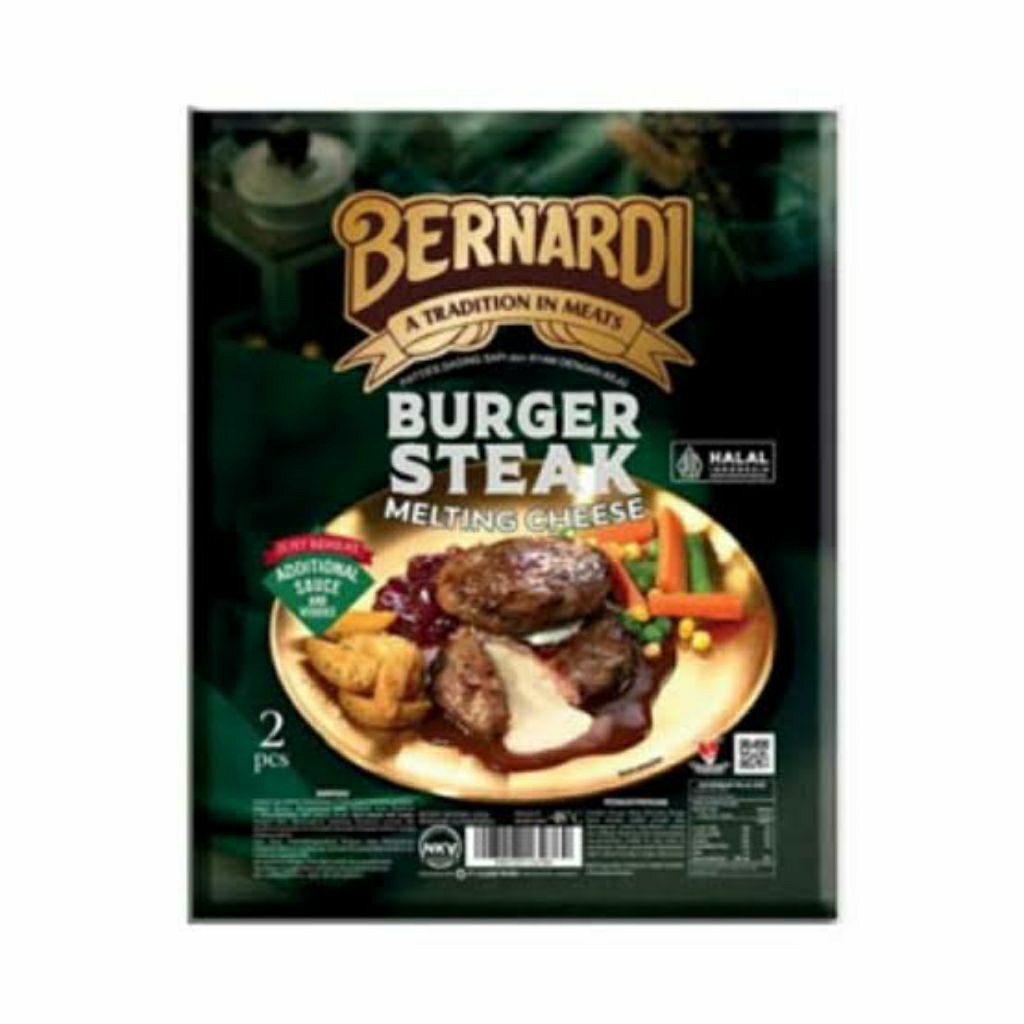 

Bernardi Burger Steak Melting Cheese 250 gr