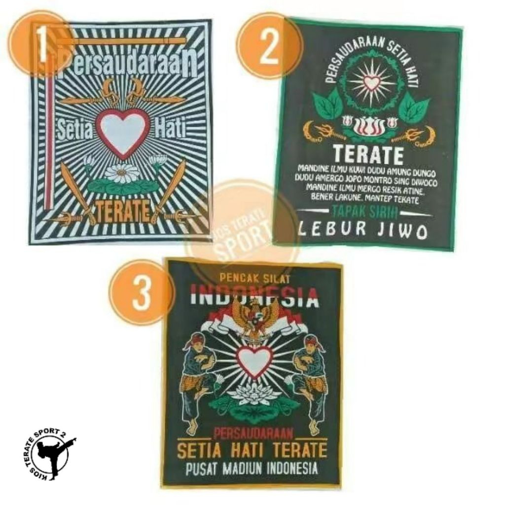 Bet PSHT Sablon besar badge Punggung Kain