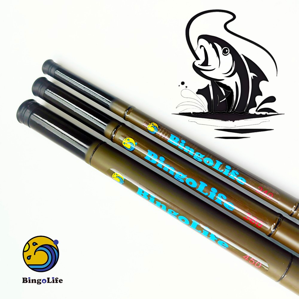 Bingolife Tiang Tangan Bagian Super Pendek Joran Perjalanan Joran Portabel Joran Pancing Joran Panci