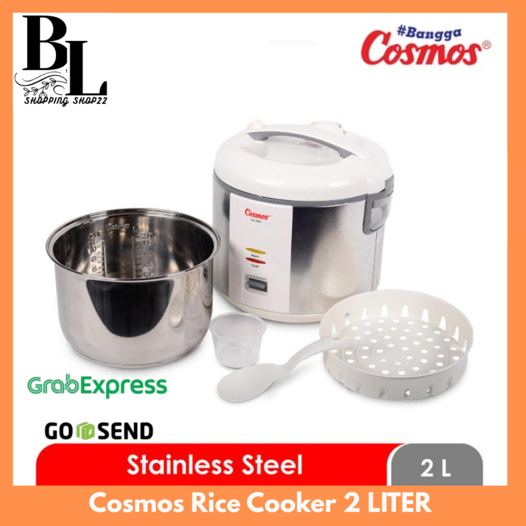 COSMOS Rice Cooker Stainless 2 Liter CRJ-9303