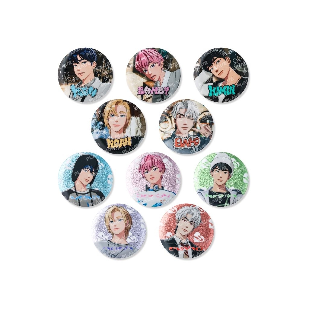 [READY] CAN BADGE PLAVE POP UP SHIBUYA YEJUN NOAH BAMBY EUNHO HAMIN TRADING PIN BUTTON RANDOM PC PHO