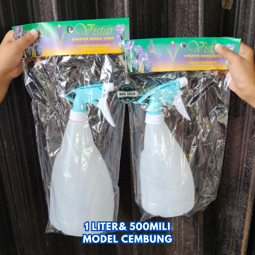 SPRAYER VISTAR 500 ML & 1 LITER CEMBUNG SEMPROTAN BOTOL AIR JETSPRAY TANAMAN SERBAGUNA VISTAR CEMBUN