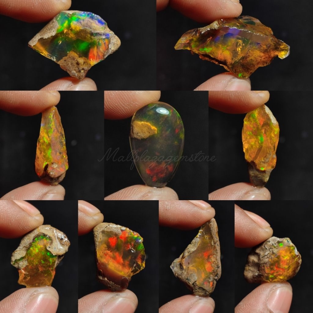 bahan Kalimaya afrika ethiopia asli natural / bongkahan batu kalimaya afrika / batu kalimaya afrika 