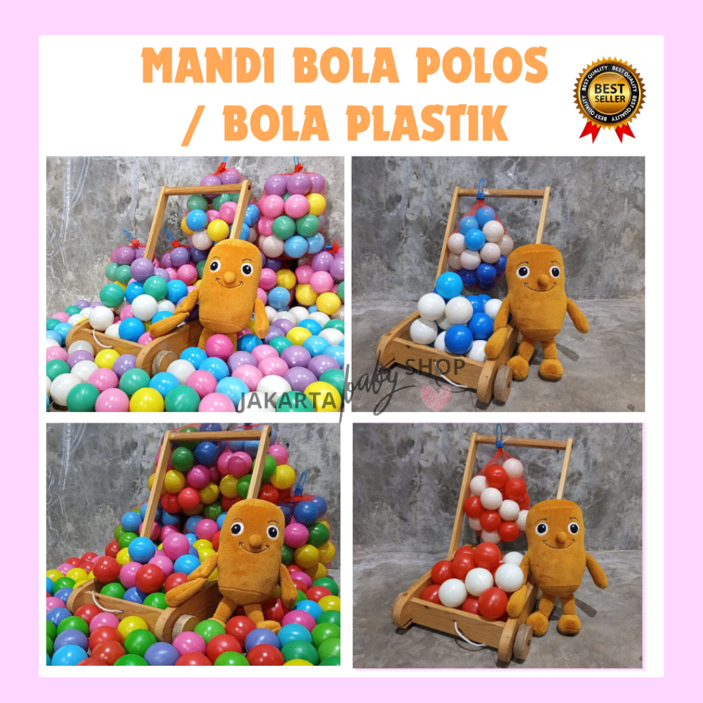 MAINAN BOLA MANDI WARNA POLOS / BOLA MANDI ANAK / 671102PC ( ecer ) / MANDI BOLA / MAINAN MANDI BOLA