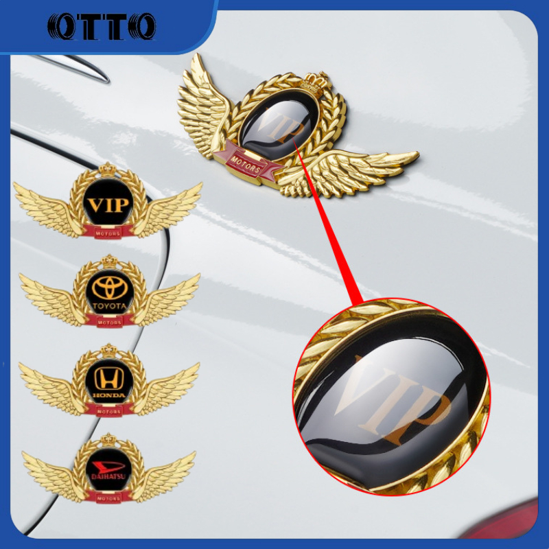 [OTTO] Emblem Sayap Metalik 3D Stiker Dekorasi Mobil Premium Stiker Mobil 3D Stiker Mobil Logam