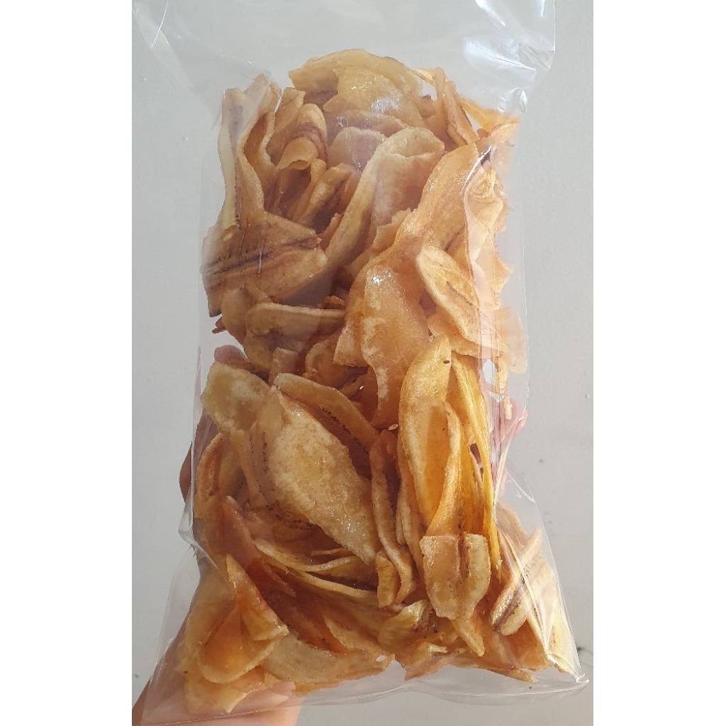 

Keripik Pisang Asin Gurih Renyah 250 gr Asli