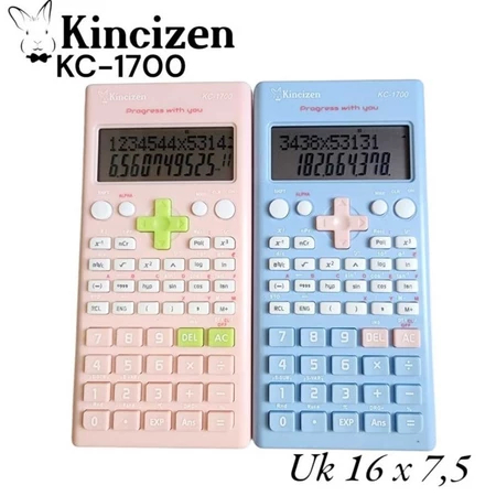 

Kalkulator SCIENTIFIC KINCIZEN KC-1700 ILMIAH - Calculator Sekolah Kuliah 240 Fungsi