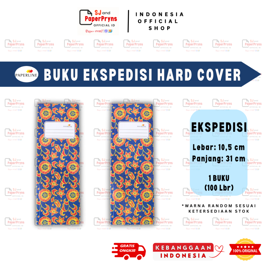 

Buku Ekspedisi Hard Cover Paperline (31 cm × 10,5 cm) - 100 Lembar