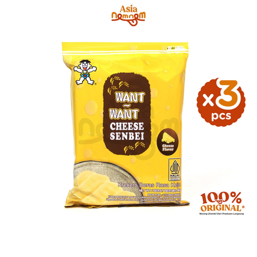 

Want-Want Cheese Senbei 96 gr - Ori Flavor