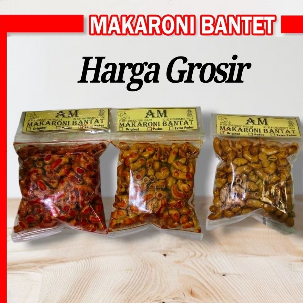 

Makaroni Bantat 3 Varian Rasa – Peda, Extra Pedas & Original | Isi 85gr