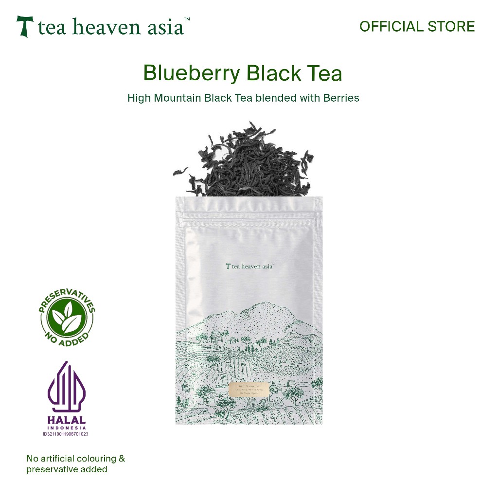 

Tea Heaven Blueberry Black Tea 40gr
