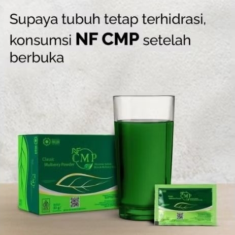 HWI CMP Original 30 Sachet Minuman Herbal Detox NF CMP Rasa Mint Ekstrak Klorofil Daun Kelor
