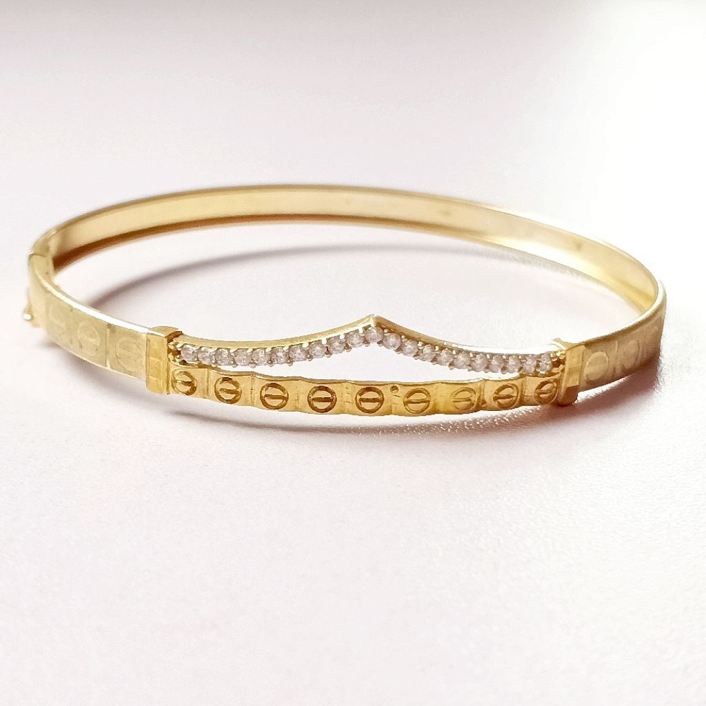 Gelang Bangle/Gelang Perak/Perak 925/Lapis Emas