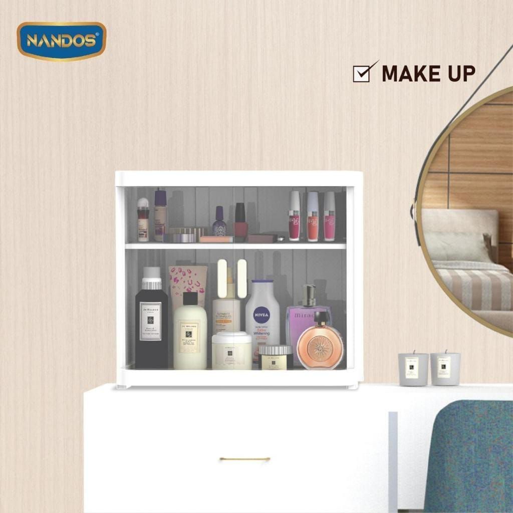 Food Cabinet NANDOS 3 Susun - Rak Plastik Serbaguna - Tempat Penyimpanan Makanan & Kosmetik Tempat O