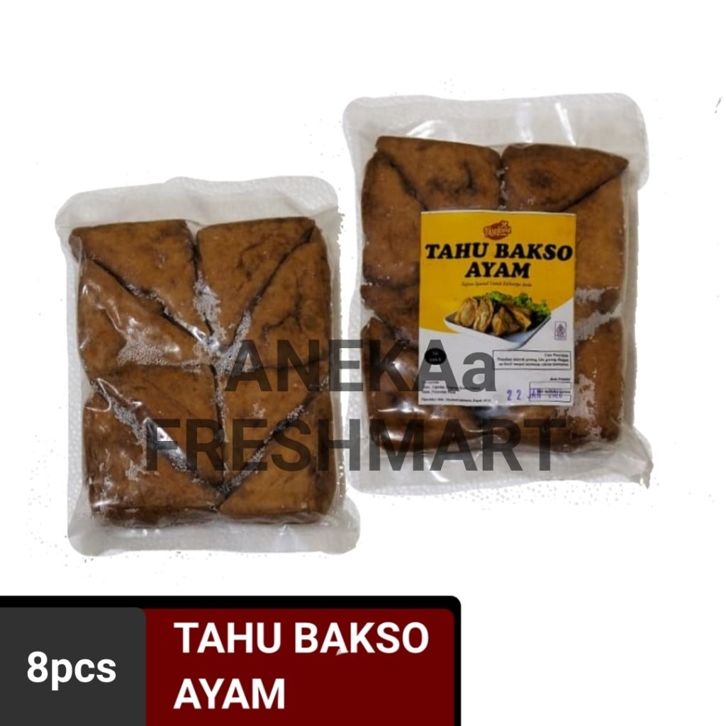 

TAHU BAKSO AYAM ISI 8PCS TAHU BASO GORENF FROZEN FOOD