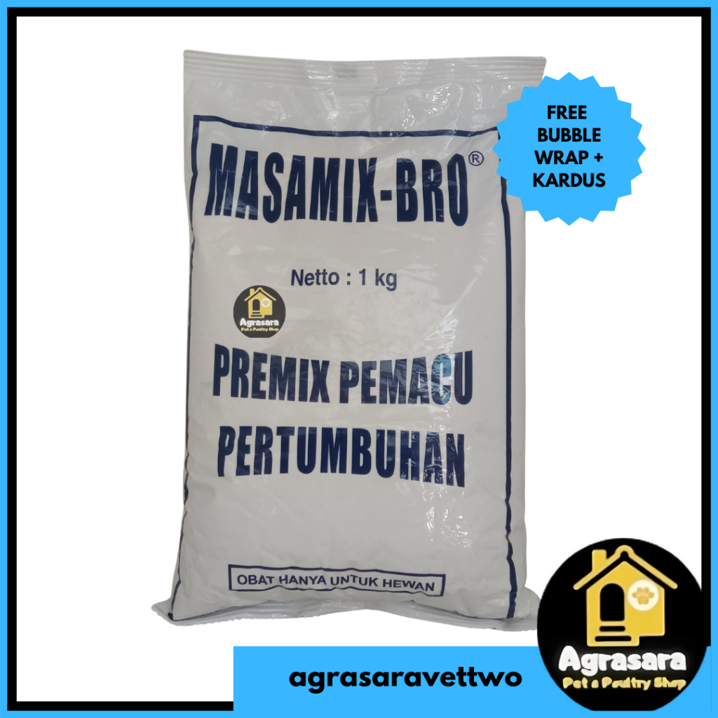 Masamix Bro 1 kg -  Pemacu Pertumbuhan/ penggemuk Ayam Broiler