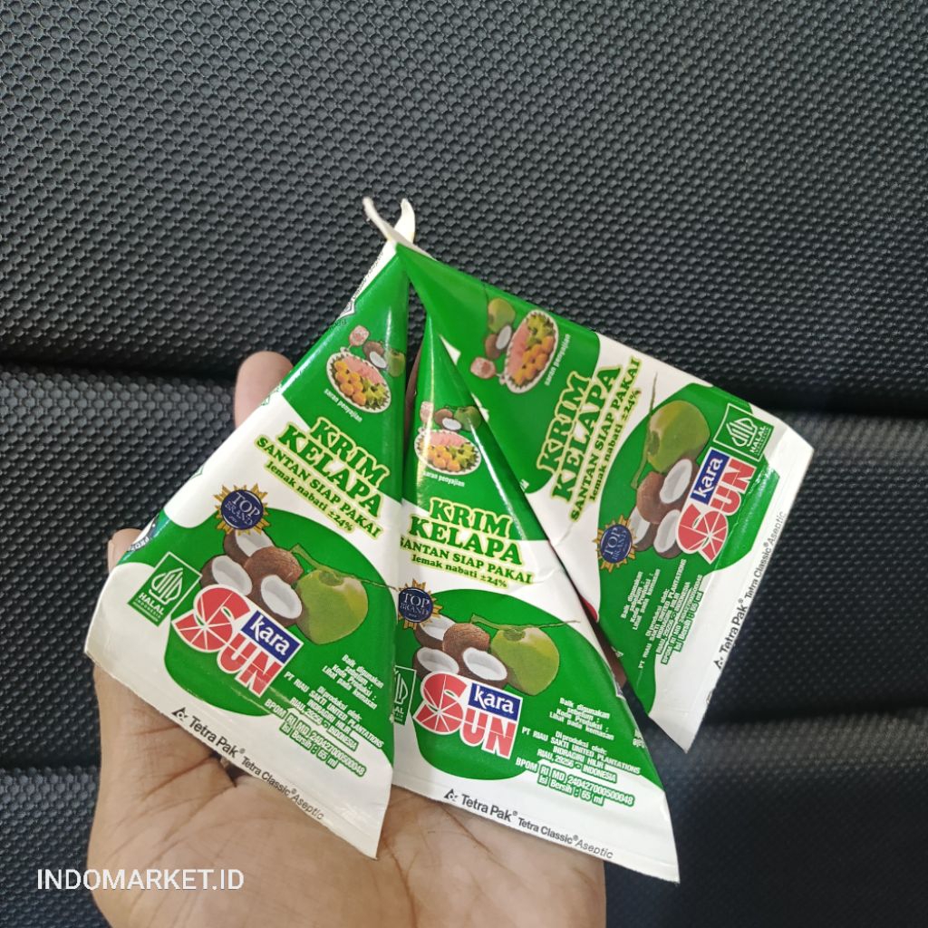 

Sun Kara santan kelapa siap pakai 65ml / Santan / Sunkara