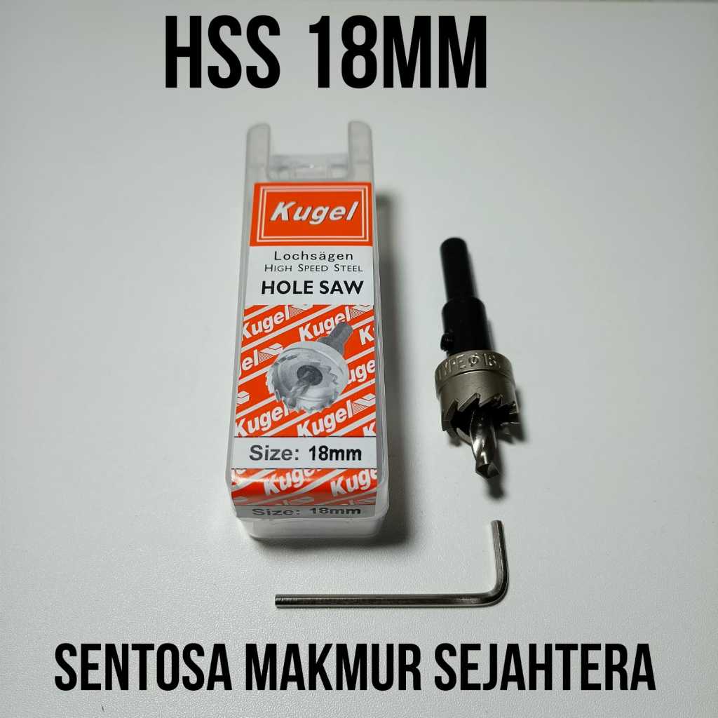Hole Saw 18mm Holesaw HSS Besi 18 mm Mata Bor Besi 18mm Kugel