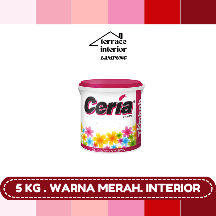 Cat Tembok Interior Propan Ceria  Warna Merah 5 Kg