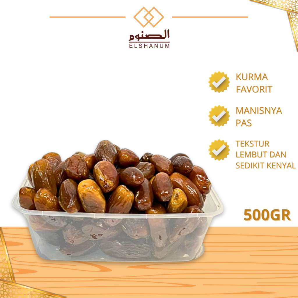 

Kurma Khalas SAAD 500gr / Kurma Khalas Premium / Kurma Khalas Asli 100% Original / ELSHANUM GRUP