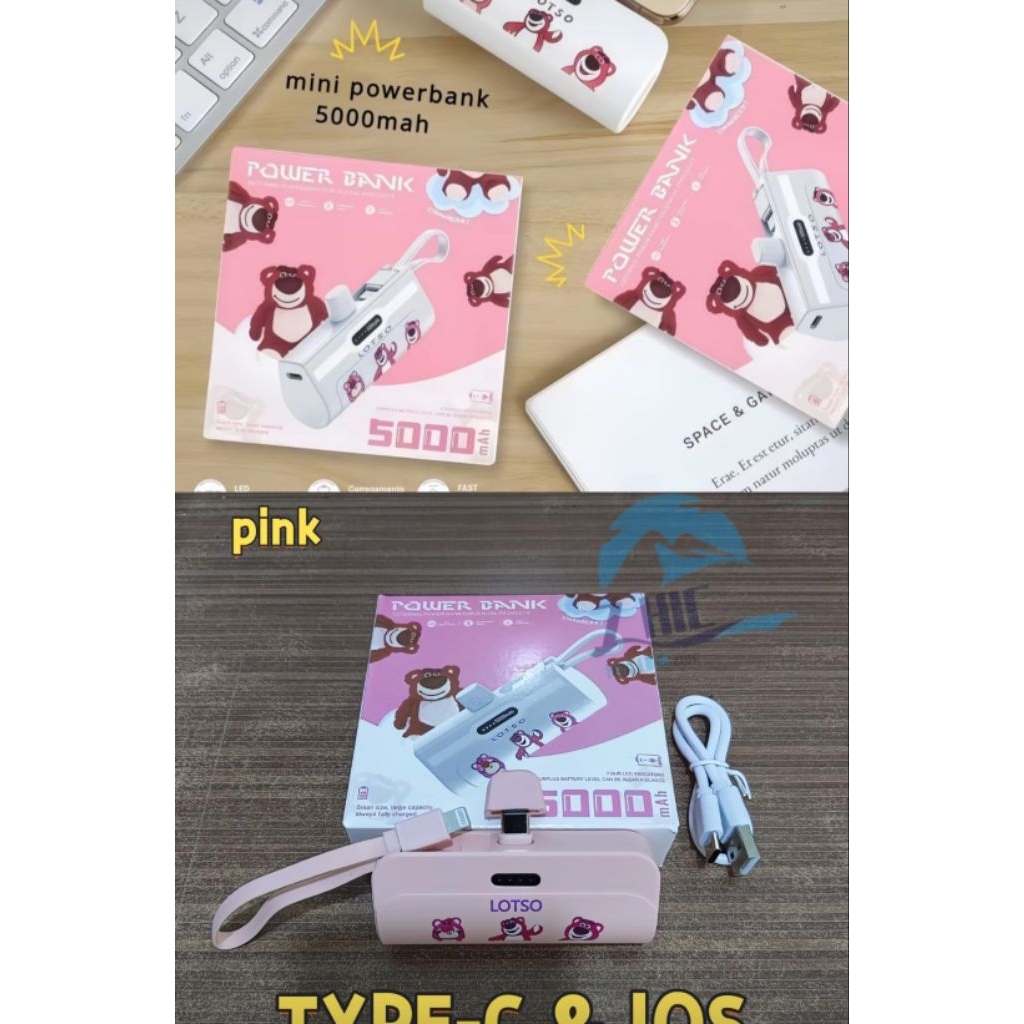 OHMAIGOODS - MINI POWERBANK LOTSO 5000MAH