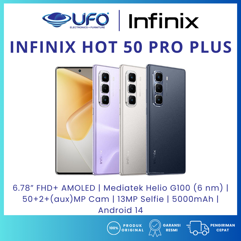 HP INFINIX Hot 50 Pro+ RAM8/256GB BARU - GARANSI RESMI