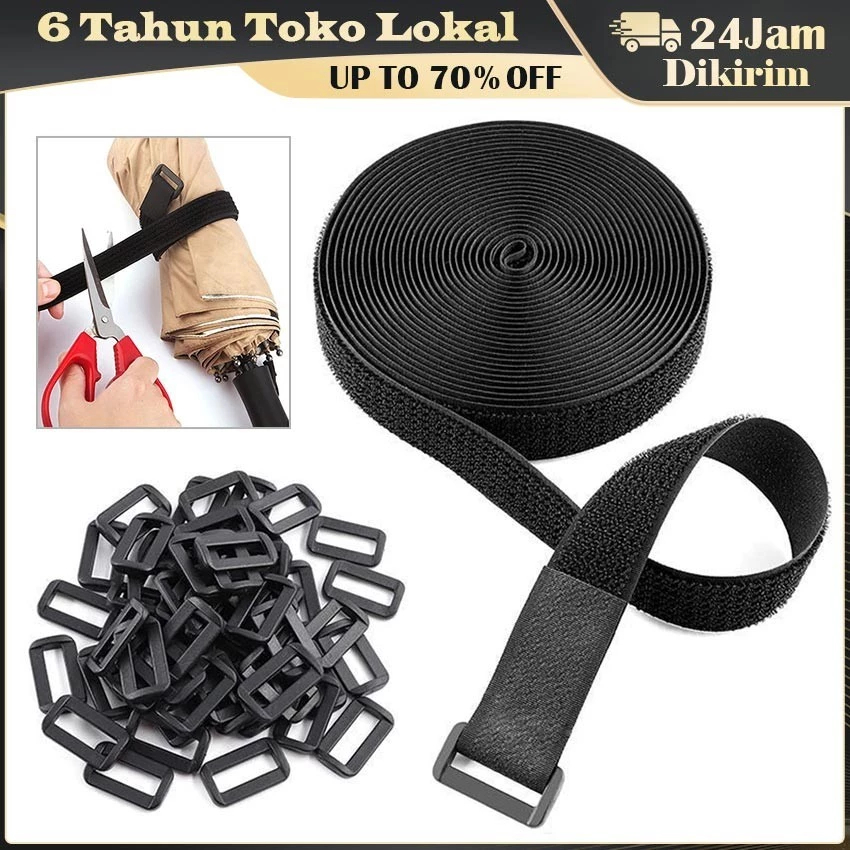 

10M Velcro Cable Tie Organizer / Velcro Strap Cable / Pengikat Kabel Berperekat