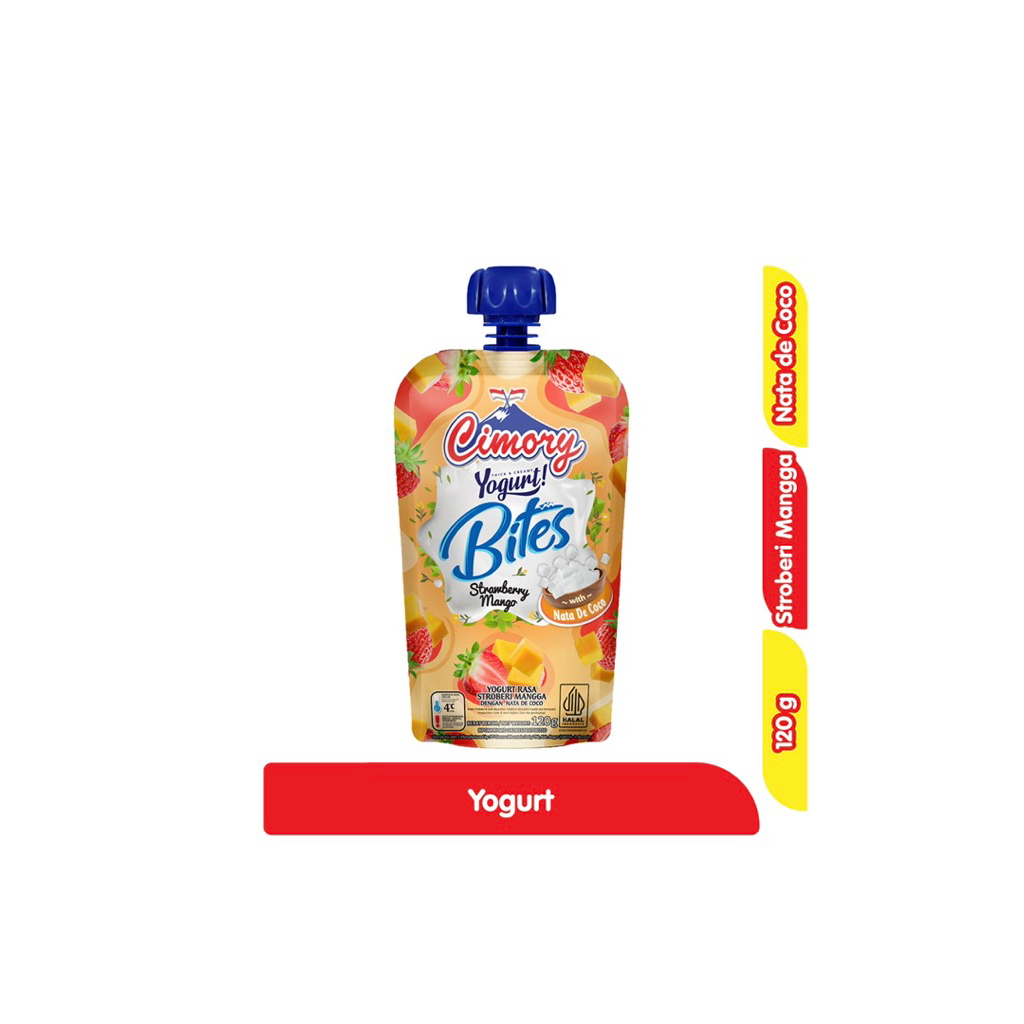 

Cimory Yogurt Bites Stroberi Mangga 120 g
