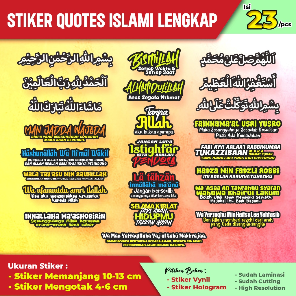 

STIKER QUOTES ISLAMI LENGKAP