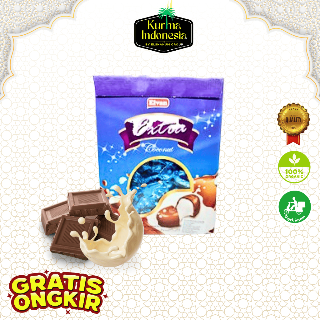 COKLAT ARAB ELVAN MIX RASA/ COKLAT MURAH / COKLAT ARAB / COKLAT ARAB MIX - KURMA INDONESIA